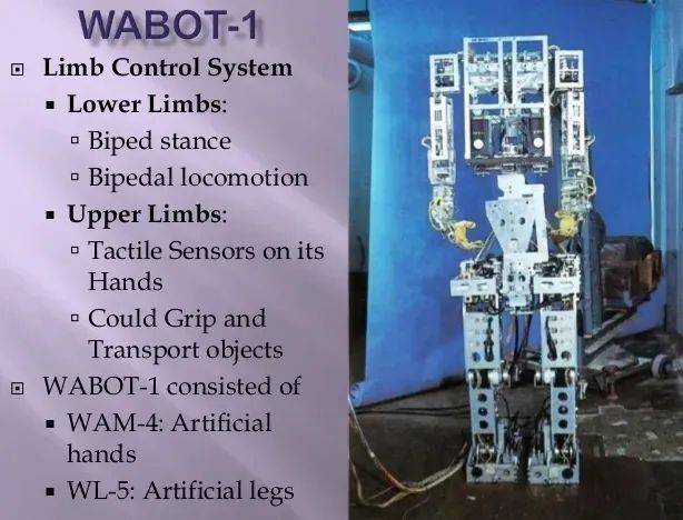 图：1972年开发的WABOT-1<br label=图片备注 class=text-img-note>