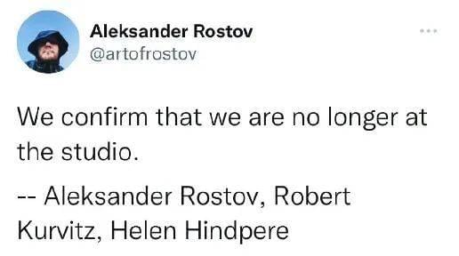 Rostov在推特上代表3人做出了共同的确认<br>