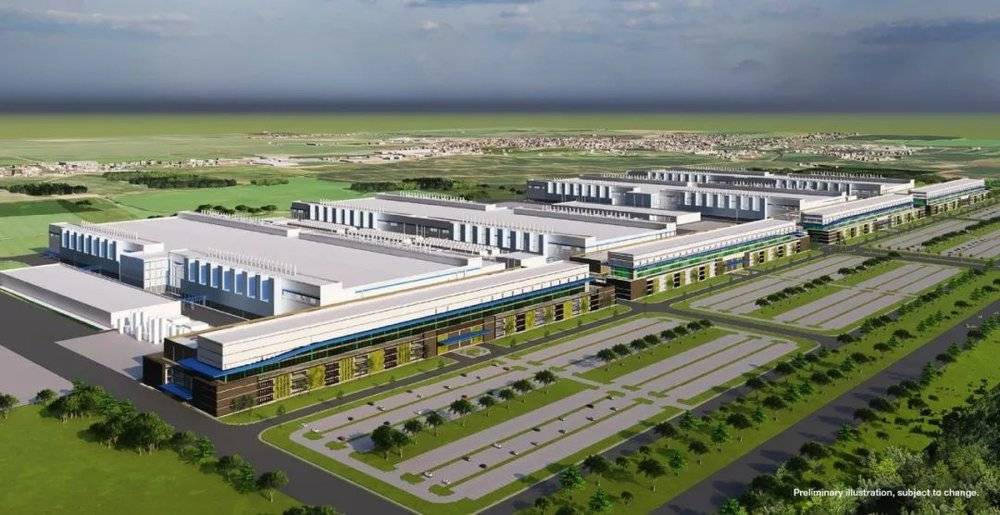 美光科技将在美国纽约州北部建造的新巨型芯片工厂（图源：美光科技）<br>