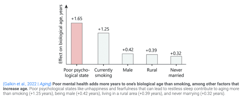▷ 然而，负面心理状态对衰老进程的加快，比吸烟更甚<br label=图片备注 class=text-img-note>