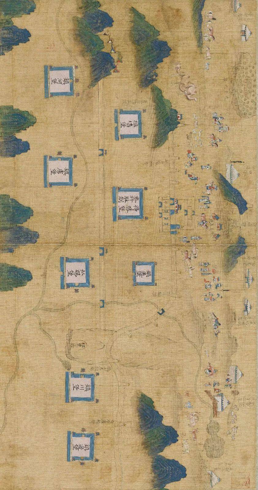 山西与内蒙古交界处得胜堡附近的守备情况，来自《宣大山西三镇图说》明万历三十一年秘阁本。