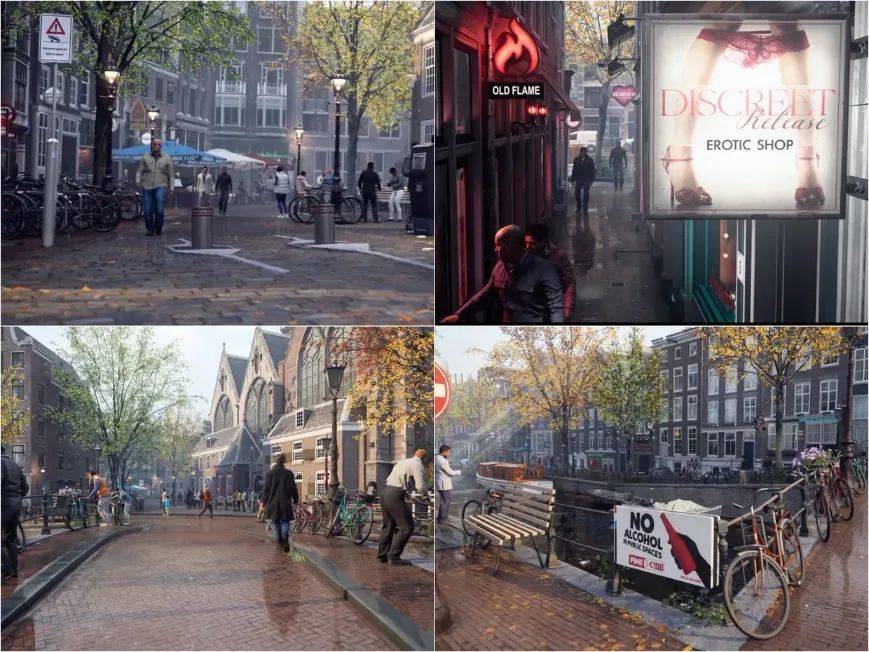 包括红灯区在内，《使命召唤19》剧情战役中的荷兰街景全部取材于现实照片<br>
