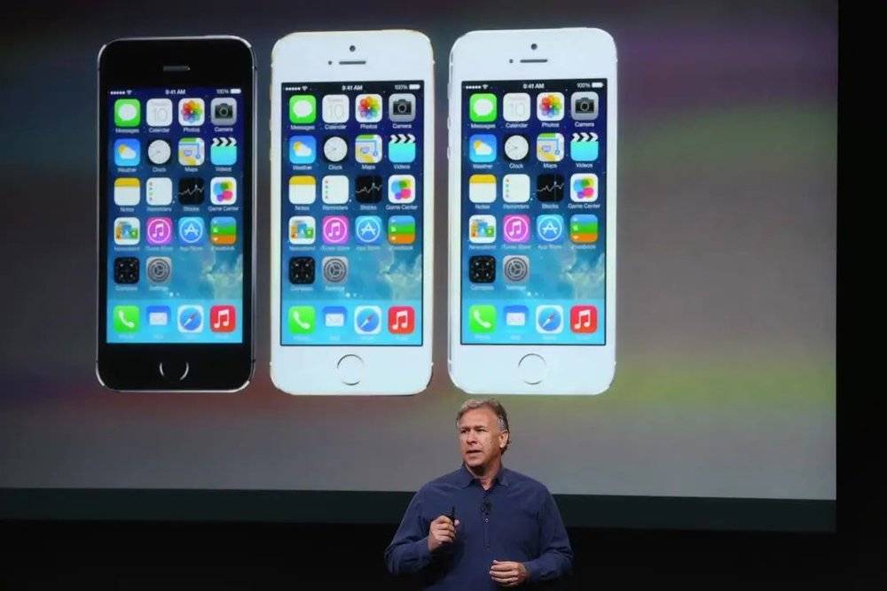 搭载 A7 芯片的 iPhone 5s 图源：Apple<br>
