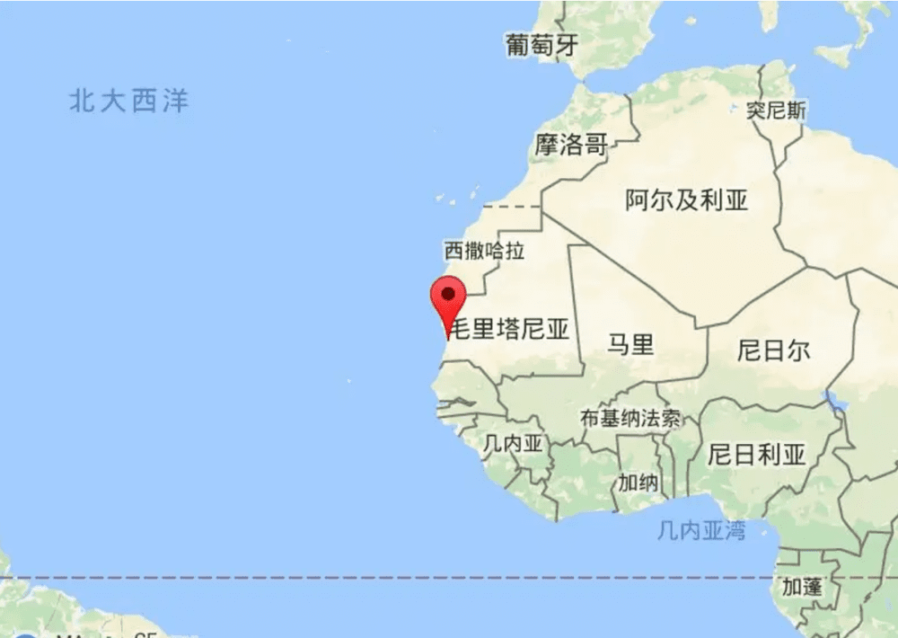 努瓦克肖特港的位置在西北非洲，是中国最早投资援建的海外港口<br>