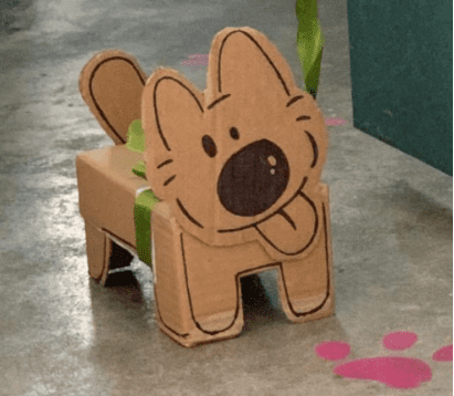 （网友制作的可爱“纸狗”，来自小红书@椰）<br>