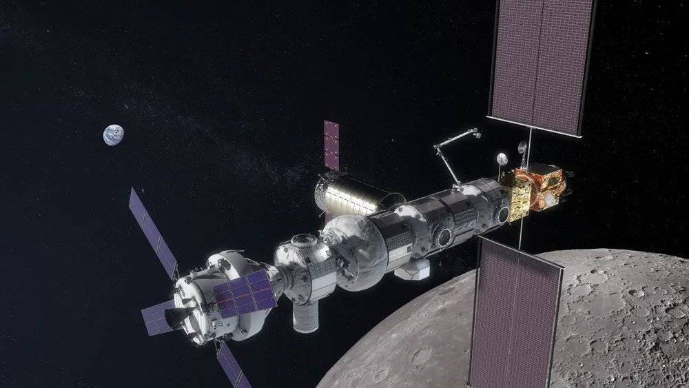 “月球门户”月球空间站艺术构想图 | NASA<br>