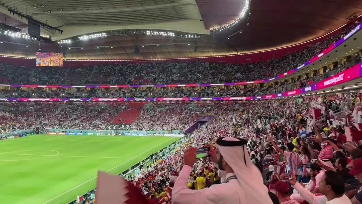 卡塔尔世界杯开幕式现场。来源：受访者  <br>
