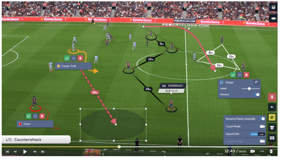 （足球比赛实时数据的可视化渲染示例）<br>
