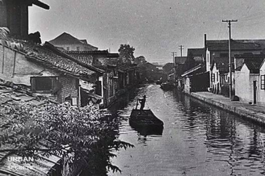 ▲旧时枕河而居的中河一带城市风貌。 摄影@章胜贤