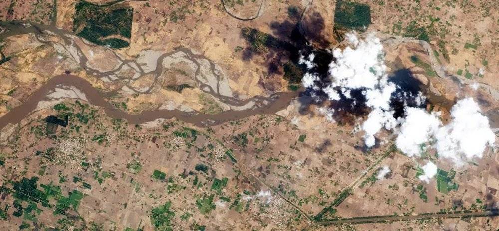 巴基斯坦旁遮普奇纳布河卫星图片（2022年6月4日）丨共生地球遥感实验室