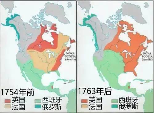 ▲七年战争让法国丧失大片北美领地<br>