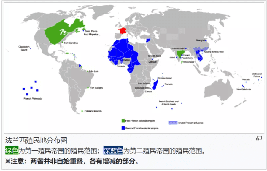 ▲失去美洲后非洲成为法国的殖民重点<br>