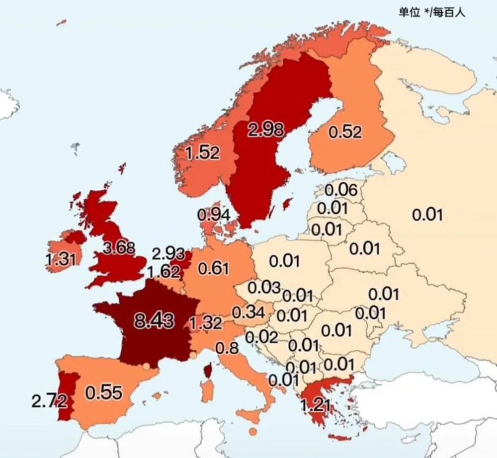 ▲法国是黑人占比最高的欧洲国家<br>