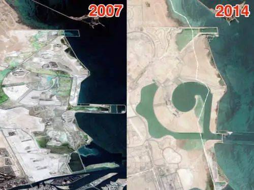 为了开辟出能够环绕四周的美丽海岸线，卡塔尔政府硬是把它“挖”成了岛屿。