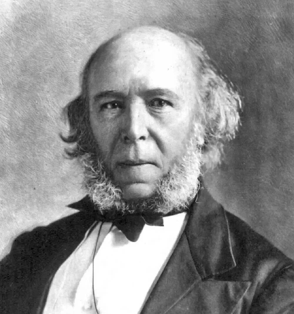 赫伯特·斯宾塞（1820-1903）。图源：迪布纳科技史图书馆。