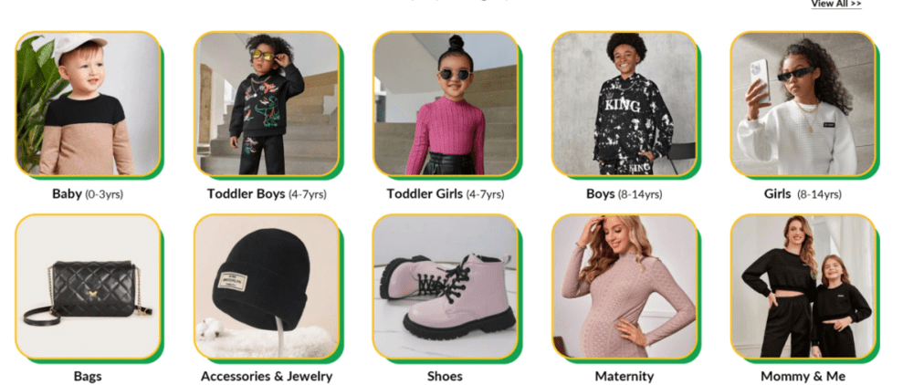 SHEIN目前也已经大举进军童装市场。图源：SHEIN官网
