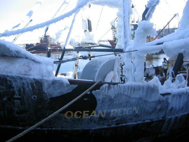 OCEAN REIGN 号渔船上的黑霜（图片来源：wikimedia）