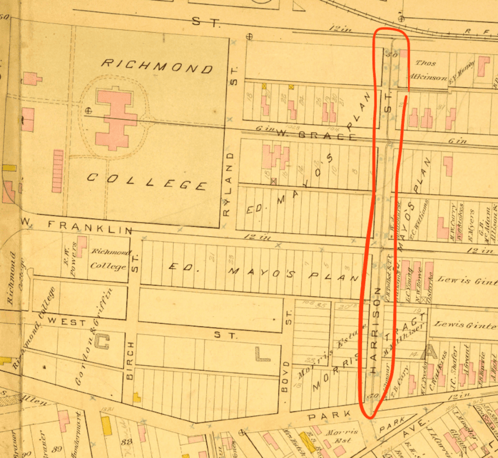 1889 年的 North harrison St