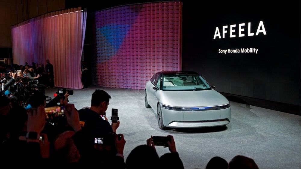 索尼与本田将在2025年推出的量产车型Afeela 图片来自：Afeela
