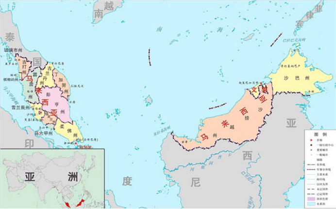 ▲马来西亚有13个州，沙巴和沙捞越都是其中之一<br>