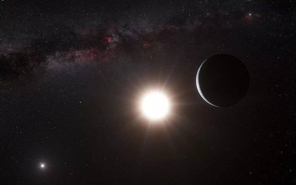 天文学家曾在半人马座α（南门二，也就是“三体”系统）的B星周围发现了一颗行星。然而，最近有科学家证明，这只是一场误报。图片来源：国家地理<br>