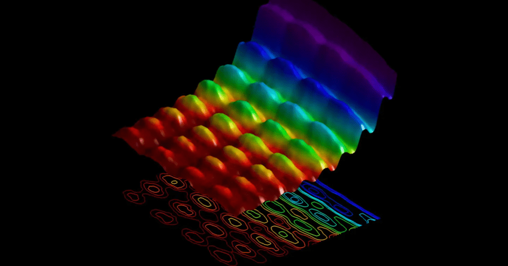 众所周知，光同时具有波动性和粒子性，正如这张2015年的照片所示。人们不太了解的是，物质粒子也会表现出类似的波动性。即使是像人这样巨大的物体也具有波动性，尽管测量它们极其困难。图片来源：Fabrizio Carbone/EPFL<br>