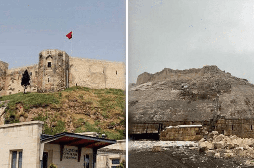 加济安普古堡被摧毁。/土耳其旅游局<br>