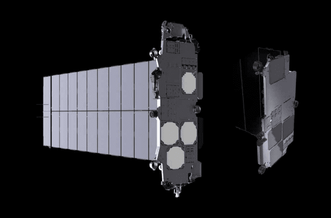 二代星链卫星艺术图。来源／SpaceX<br>