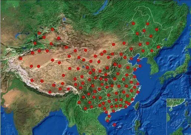 ▲ 全国探空站分布/中国气象局