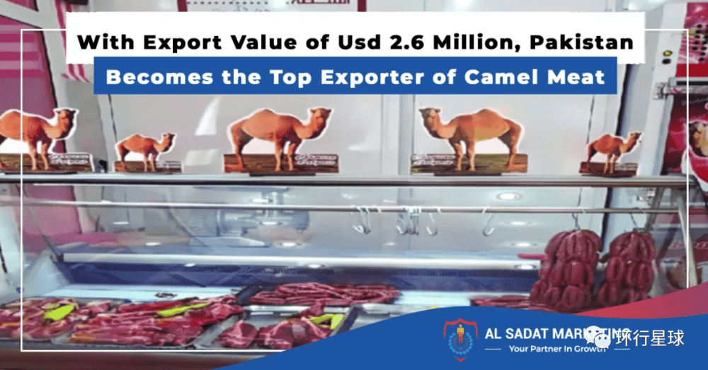巴基斯坦以260万美元的成交额，跻身驼肉出口大国前列。