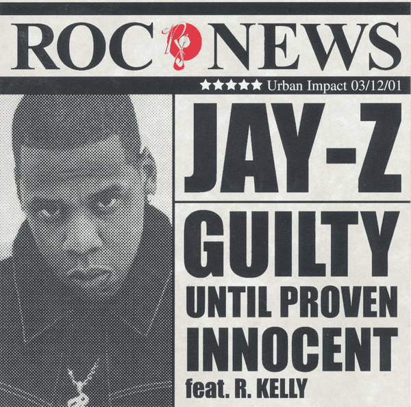 由盗版引发的罪案：Jay-Z一度高调发歌自称清白（图为单曲封面），最终选择认罪协商。