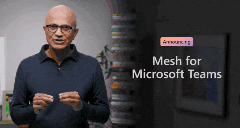 ‍2021 年 11 月 2 日，微软在 Ignite 2021 大会发布 Mesh | 图片来源：微软
