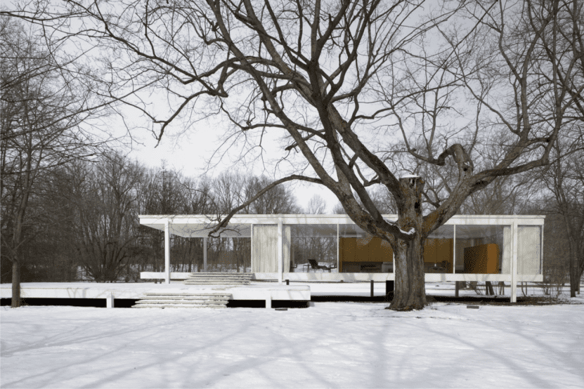 Farnsworth House. /美国国家图书馆<br>