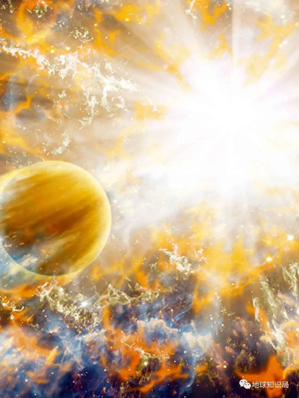 想象中的太阳氦闪（图：novaspace.com）