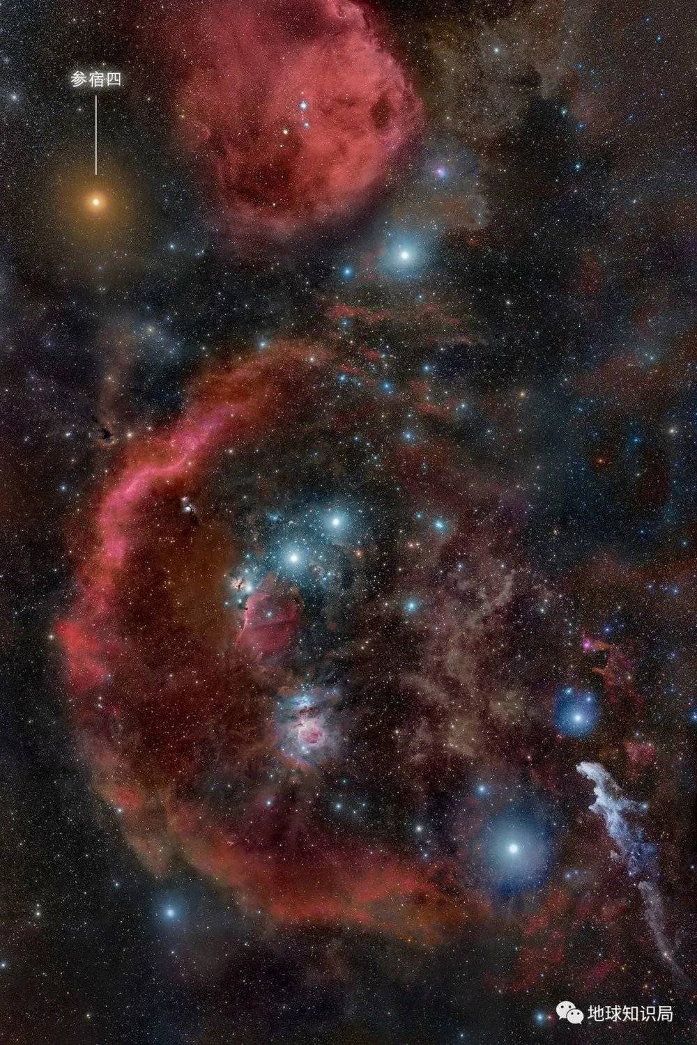 比如参宿四（猎户座α），就是一颗红超巨星（图：Wikimedia）