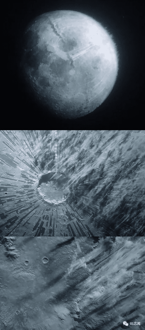 极强太阳风暴引发的月面沙尘暴（来源：流浪地球2）<br>
