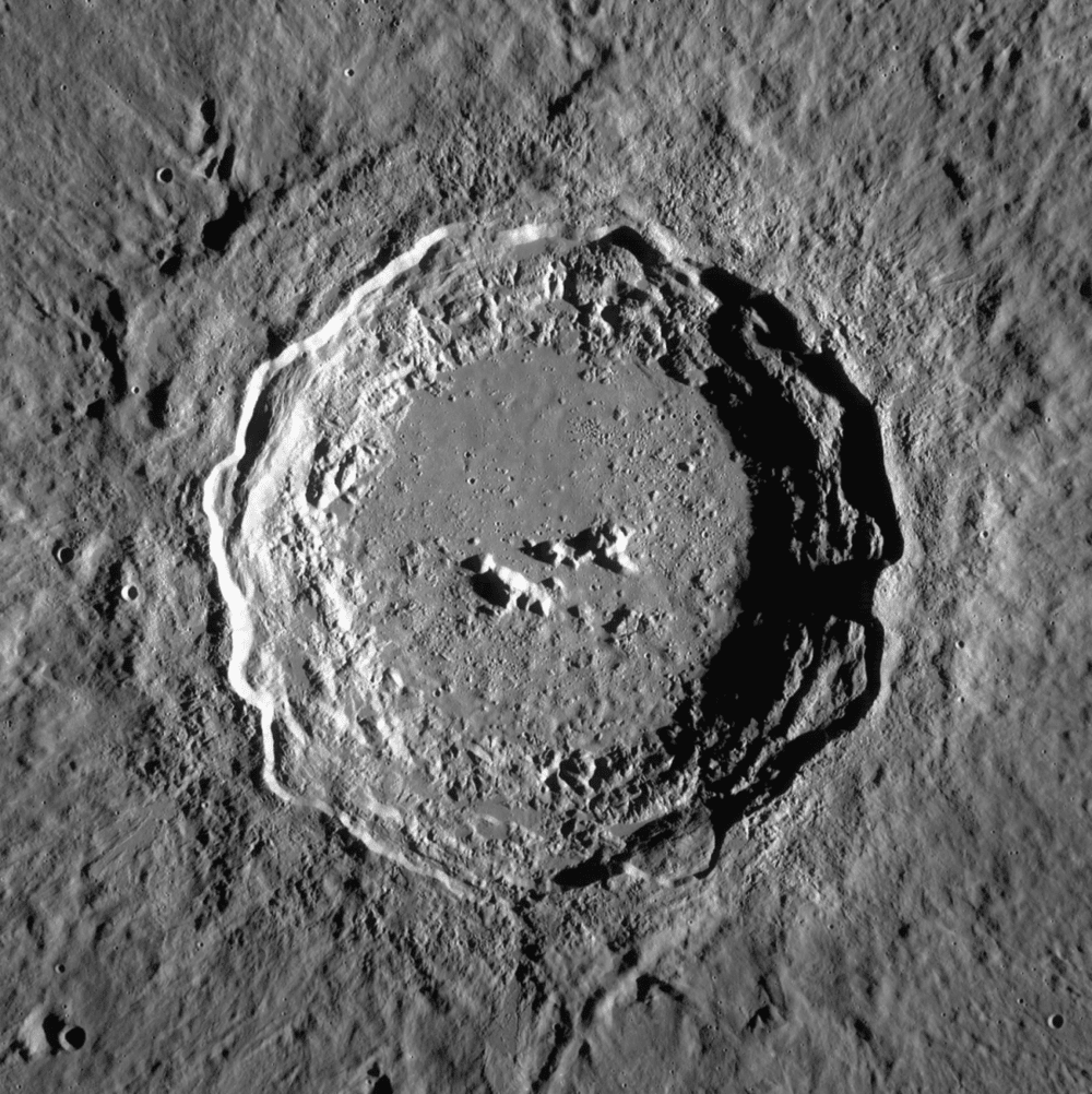 来源：NASA 月球勘测轨道飞行器<br>