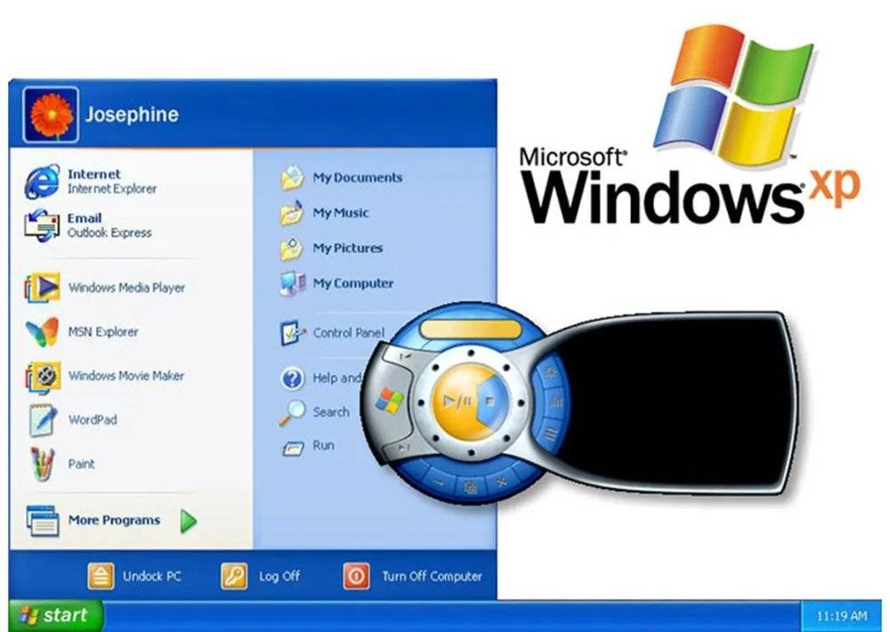 Frog Design 为Windows XP 设计的播放器和任务栏<br>