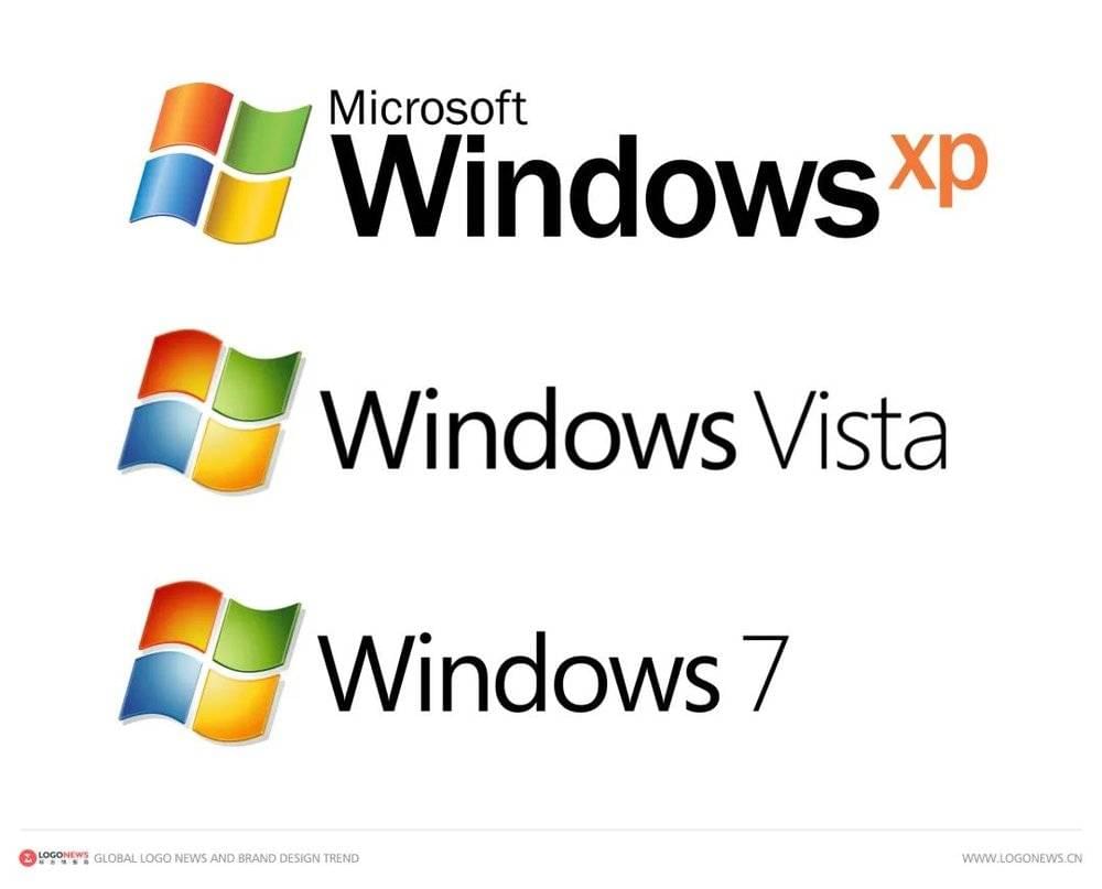 Windows XP、Windows Vista 和 Windows 7 使用的标志<br>