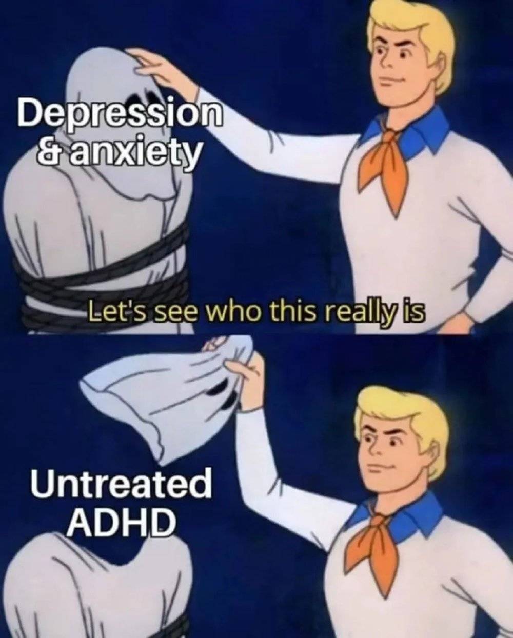 有时ADHD会藏在抑郁与焦虑的表象之下，容易被误诊。