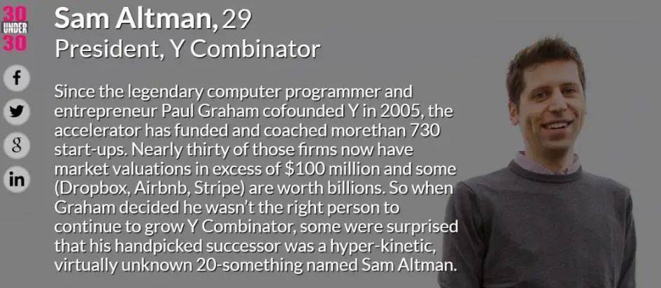 图片来自：Y Combinator