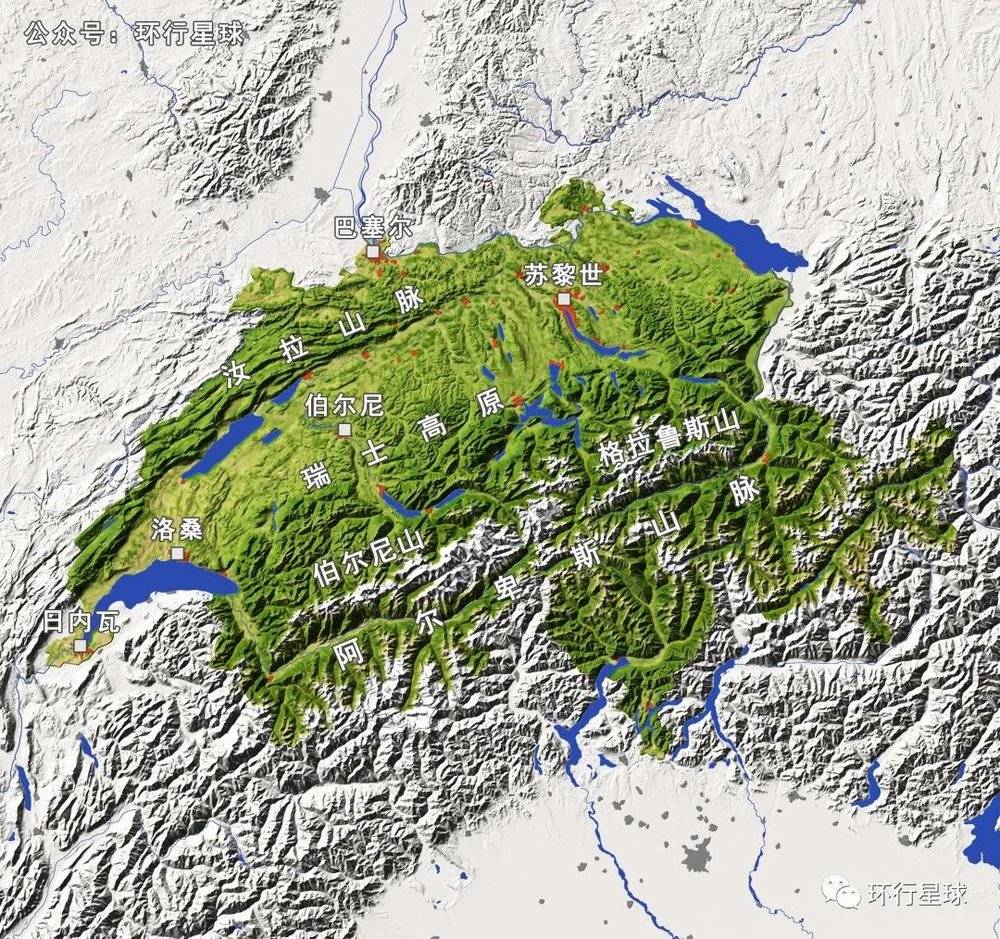 众多山脉既是瑞士人的家园，也是守护他们的屏障