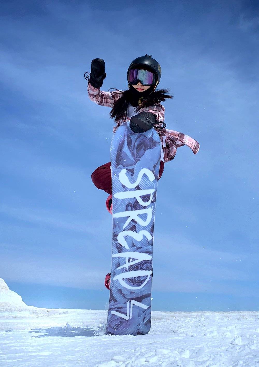 小洛获得过全国女子平花滑雪公开赛四连冠。图片来源：小洛