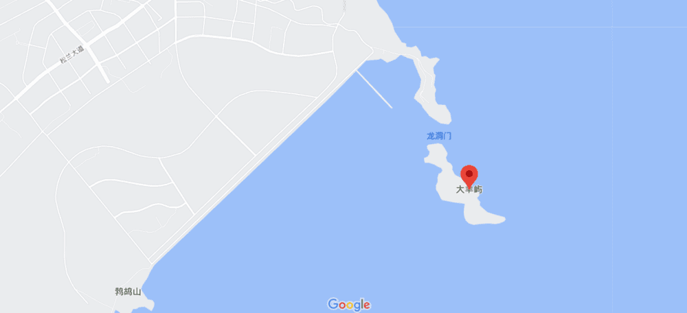 △google地图上显示的大羊屿岛。/google地图<br>