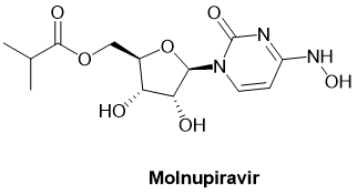图6. 新型聚合酶抑制剂molnupiravir化学结构<br>