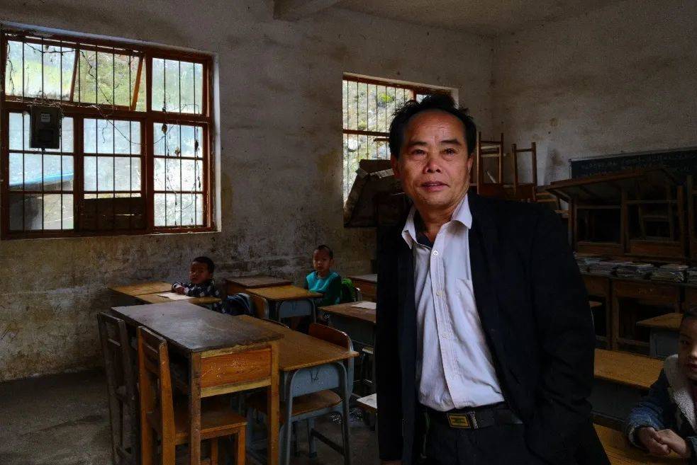 〓 一名乡村教师。摄影：林樾<br>