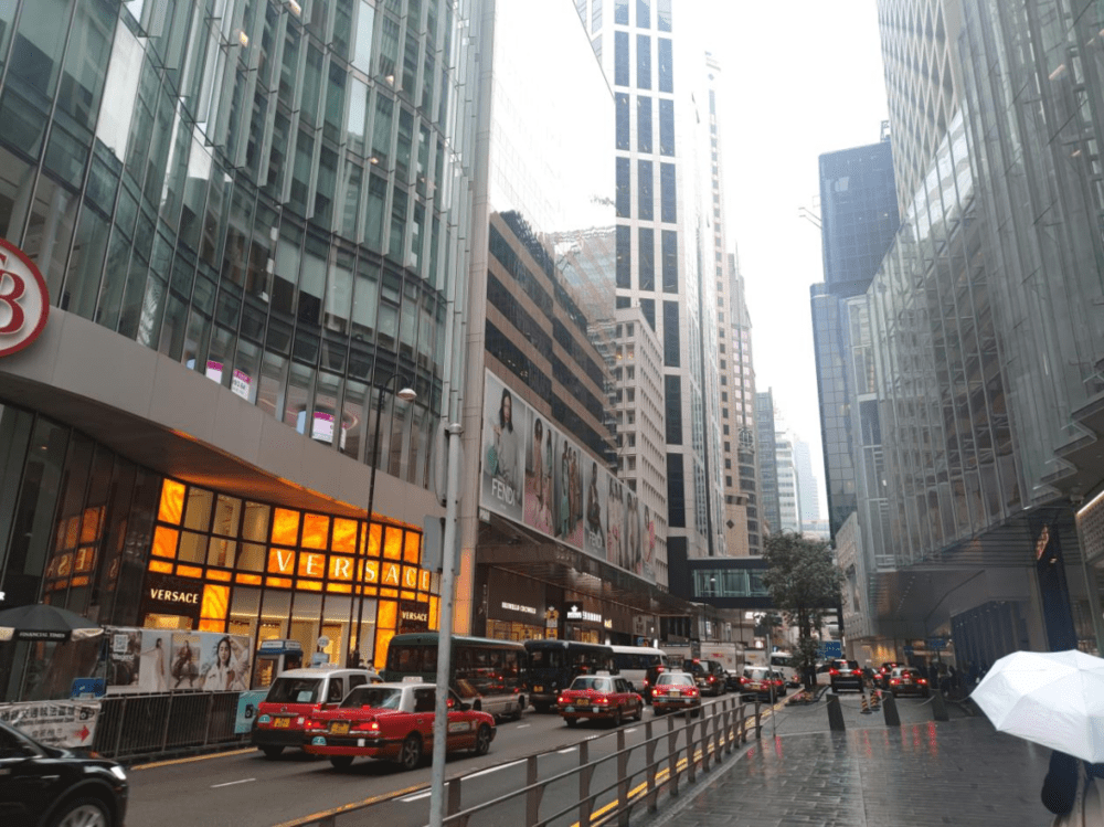 香港中心区域街道  每经记者 陈荣浩 摄