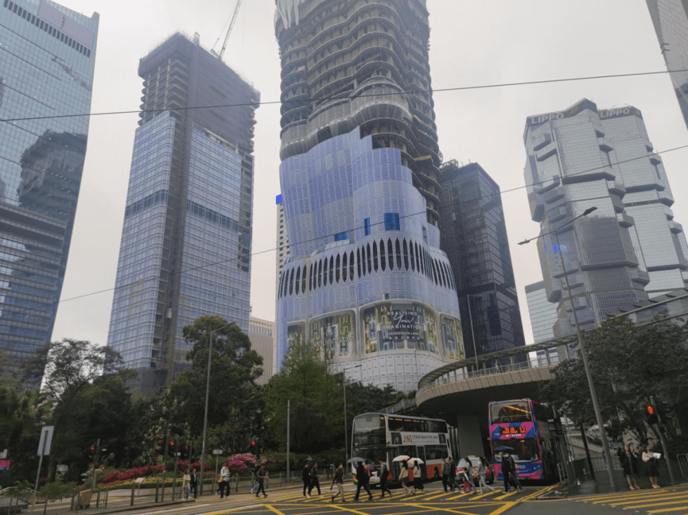 香港中环恒基兆业一在建楼盘  每经记者 陈荣浩 摄