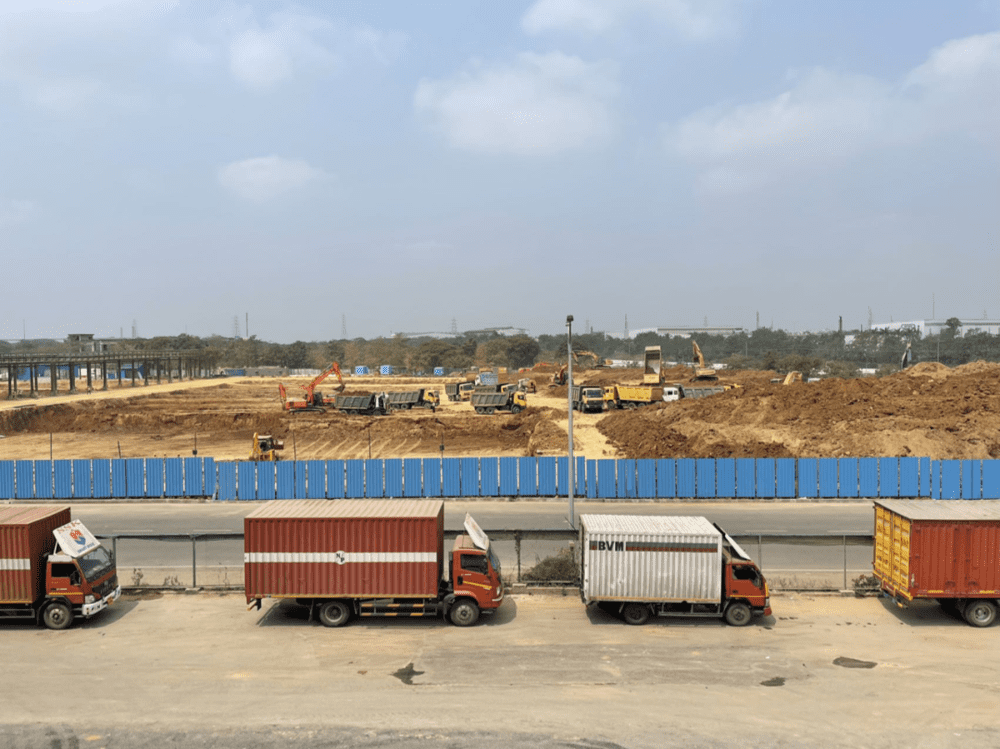 富士康位于印度金奈的园区正在扩建中。图/受访者提供<br>
