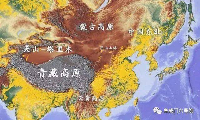 （在东亚的四个地理单元中，蒙古高原与中国内地的环境和文明关系最密切，二者具有高度互联性）  <br>
